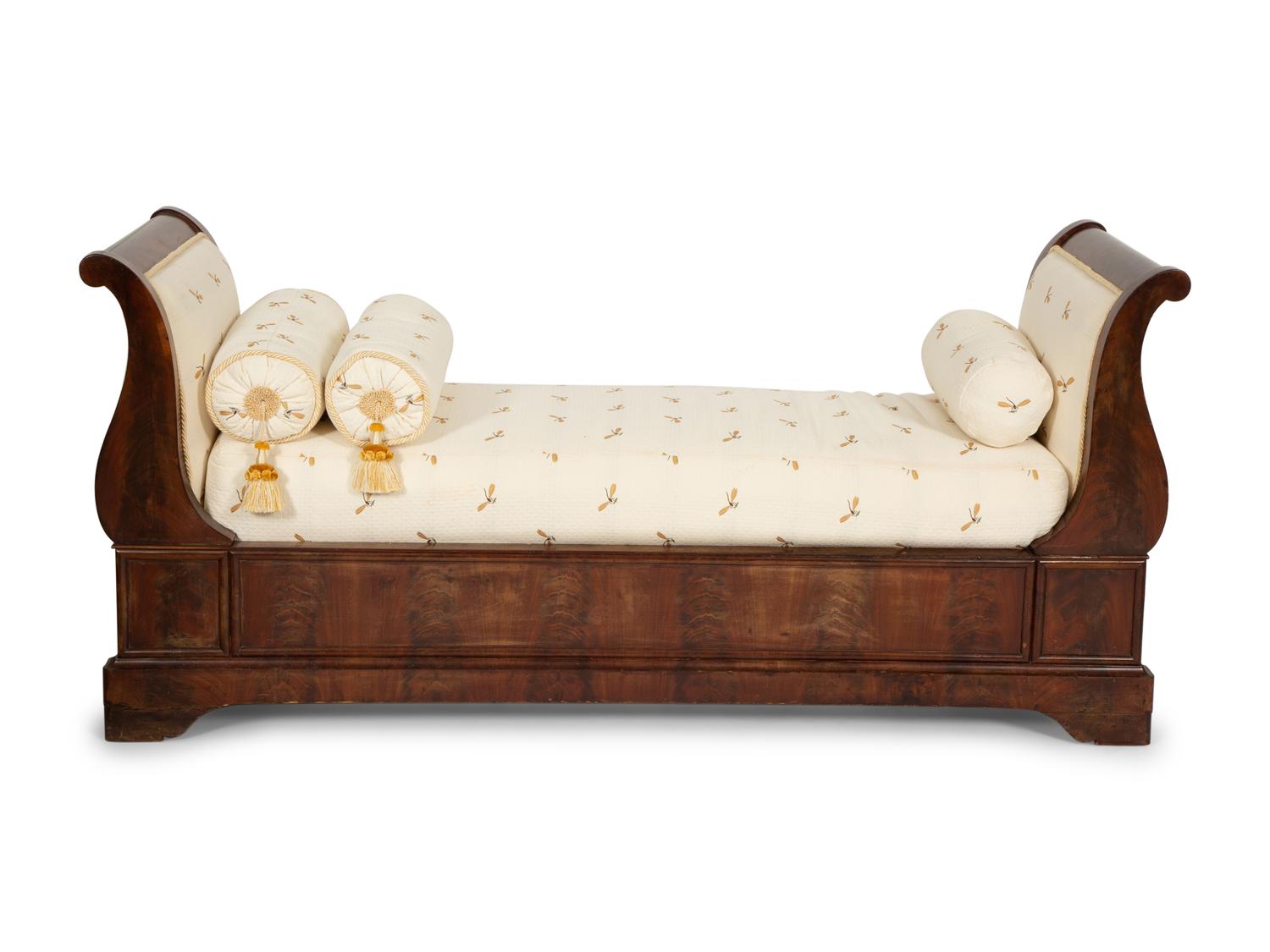 A Louis Philippe Walnut Daybed