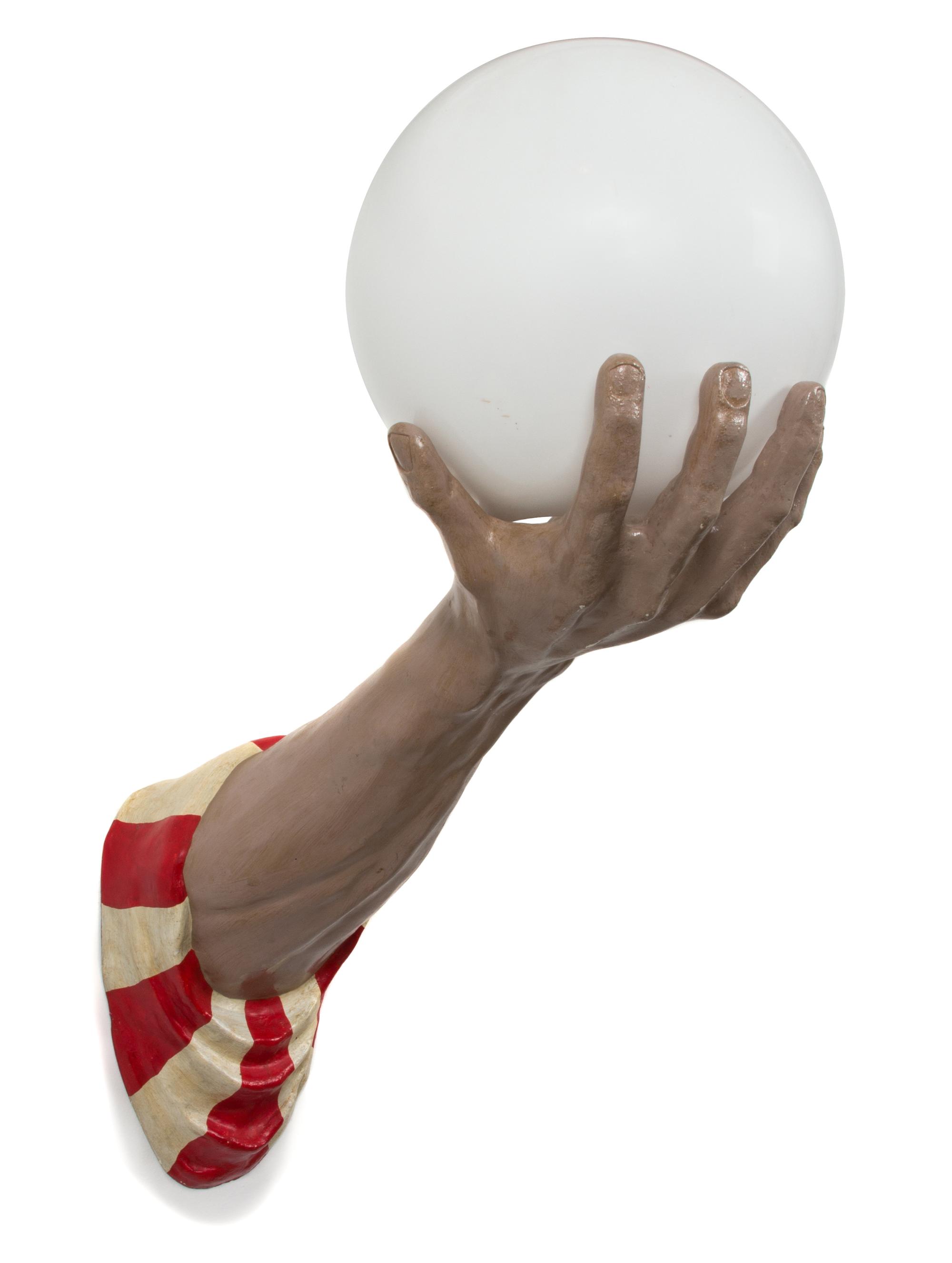 An English Painted Fiberglass Wall Sconce Length 40 inches. — 20TH CENTURY