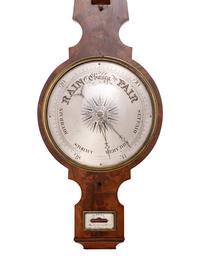 A George IV Mahogany Wheel Barometer