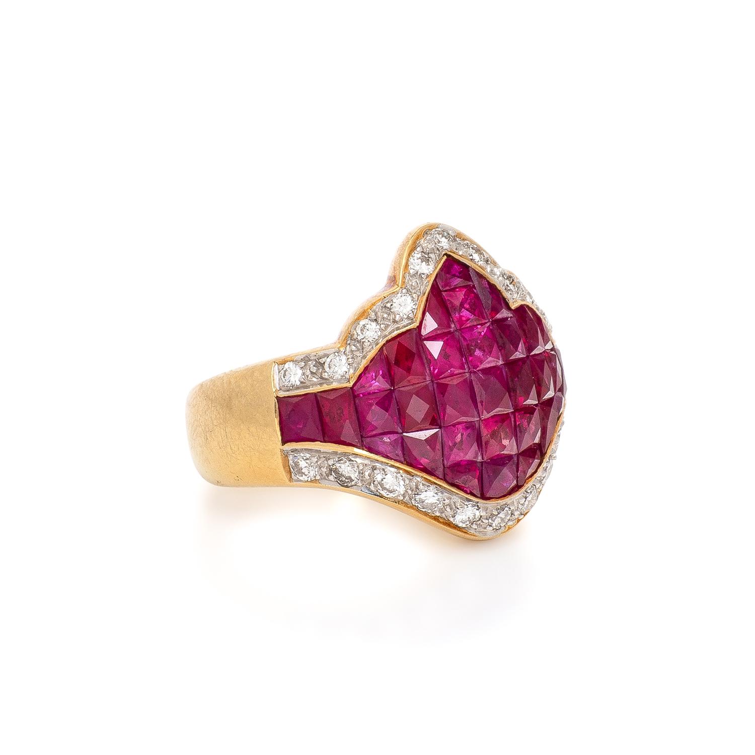 RUBY AND DIAMOND RING