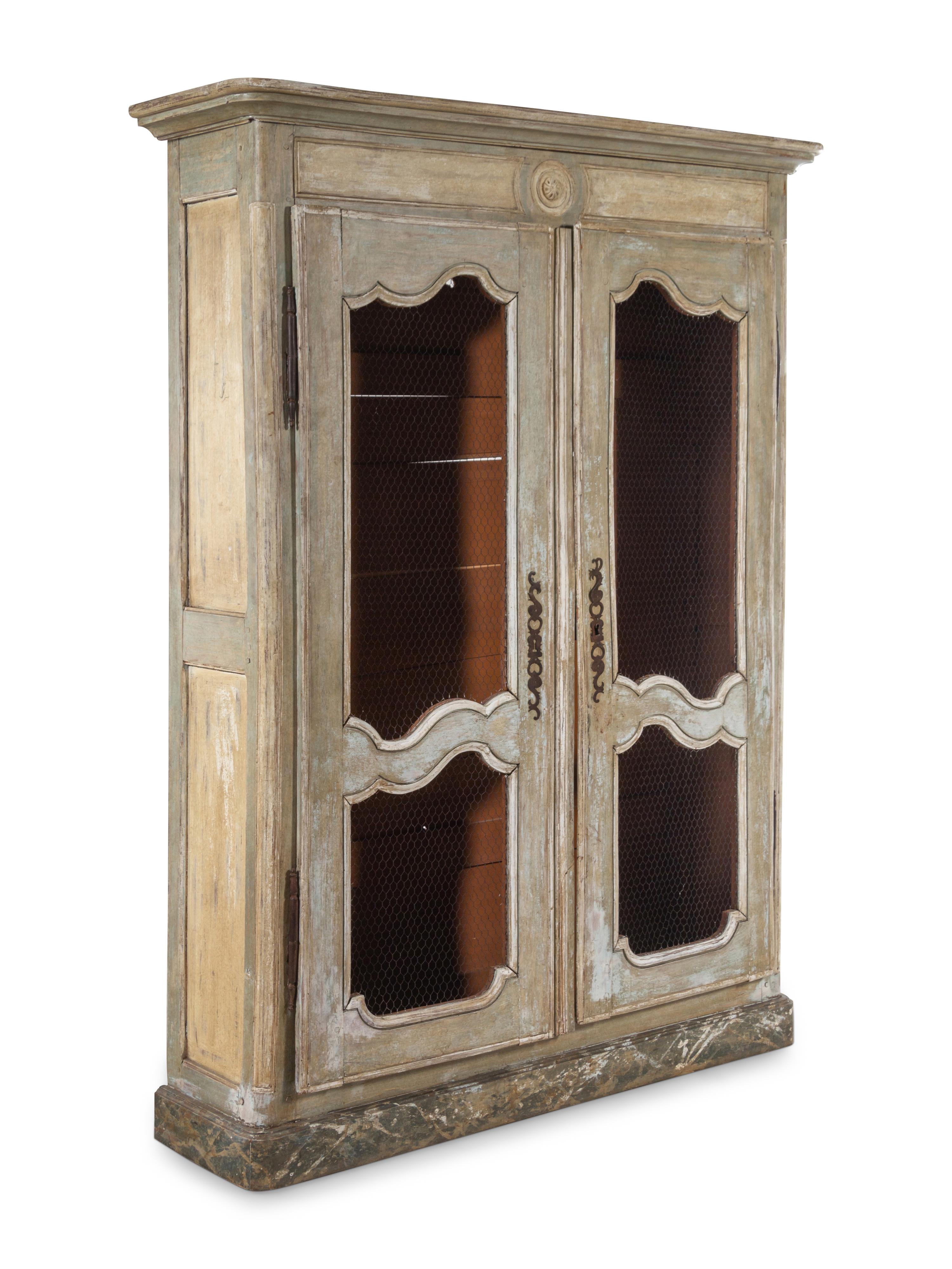 A French Provincial Painted Cupboard