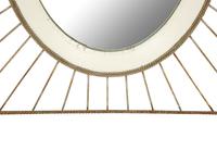 A Painted Wire and Wood Mirror