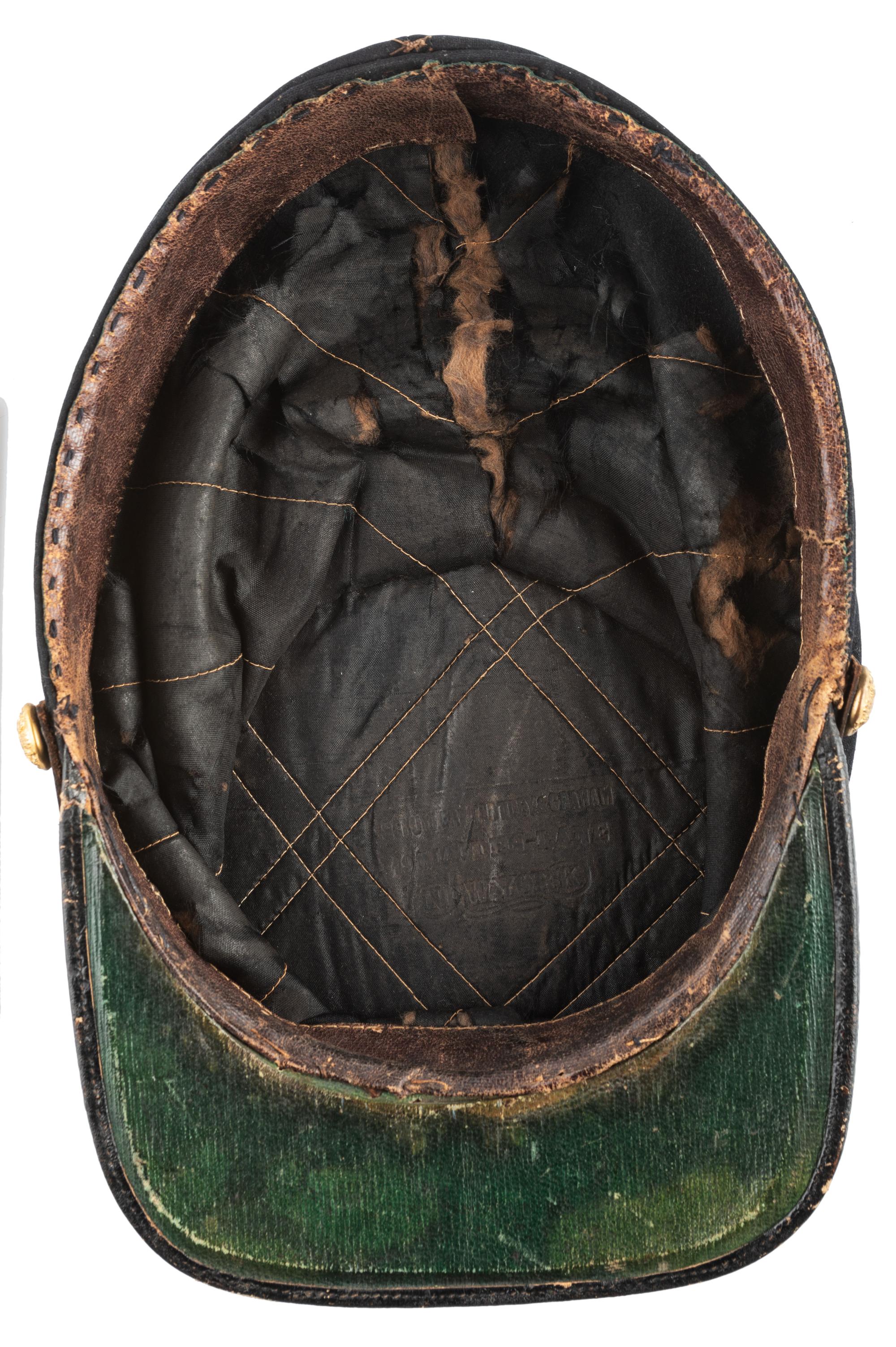 Civil War private purchase infantry officer's forage cap. Manufactured by Schuyler, Hartley, and Graham, New York.