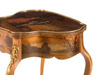 A Louis XV Style Vernis Martin Side Table