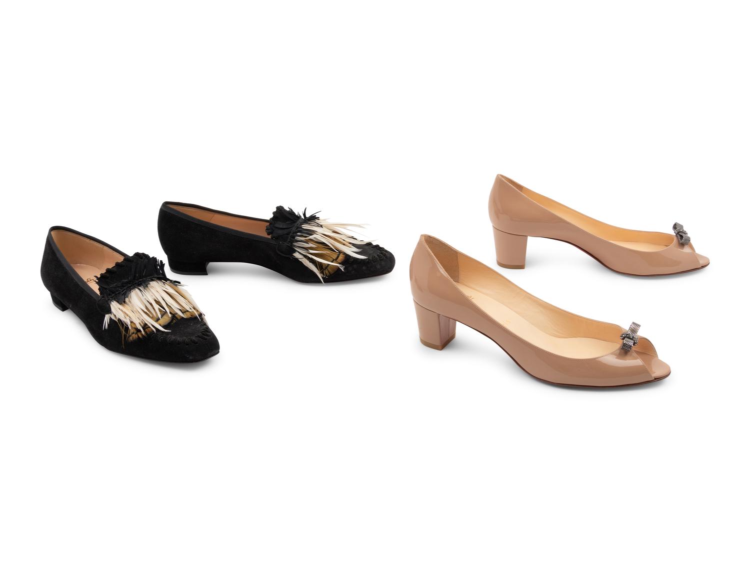 Four Pairs of Christian Louboutin Shoes