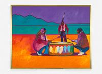 John Nieto (American, 1936-2018), Taos Drum Talk
