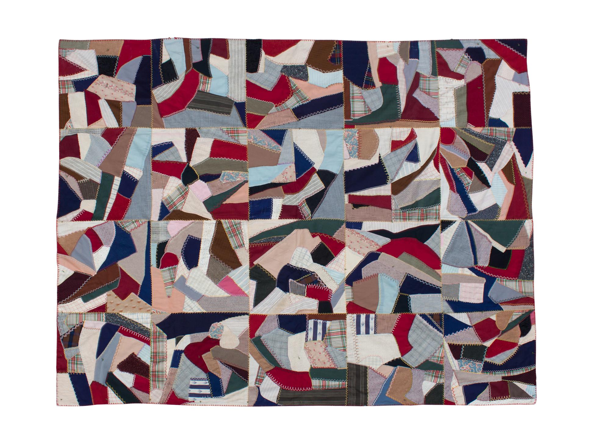 An American Crazy Quilt 88 x 72 inches. — 1879-1890