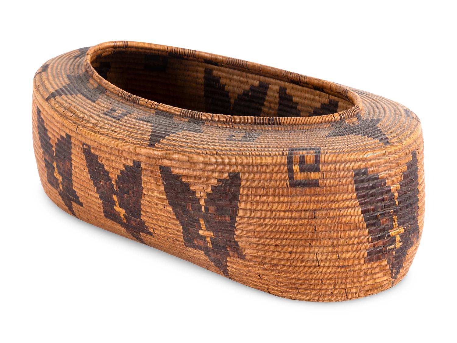 Panamint Basket, with Butterflies