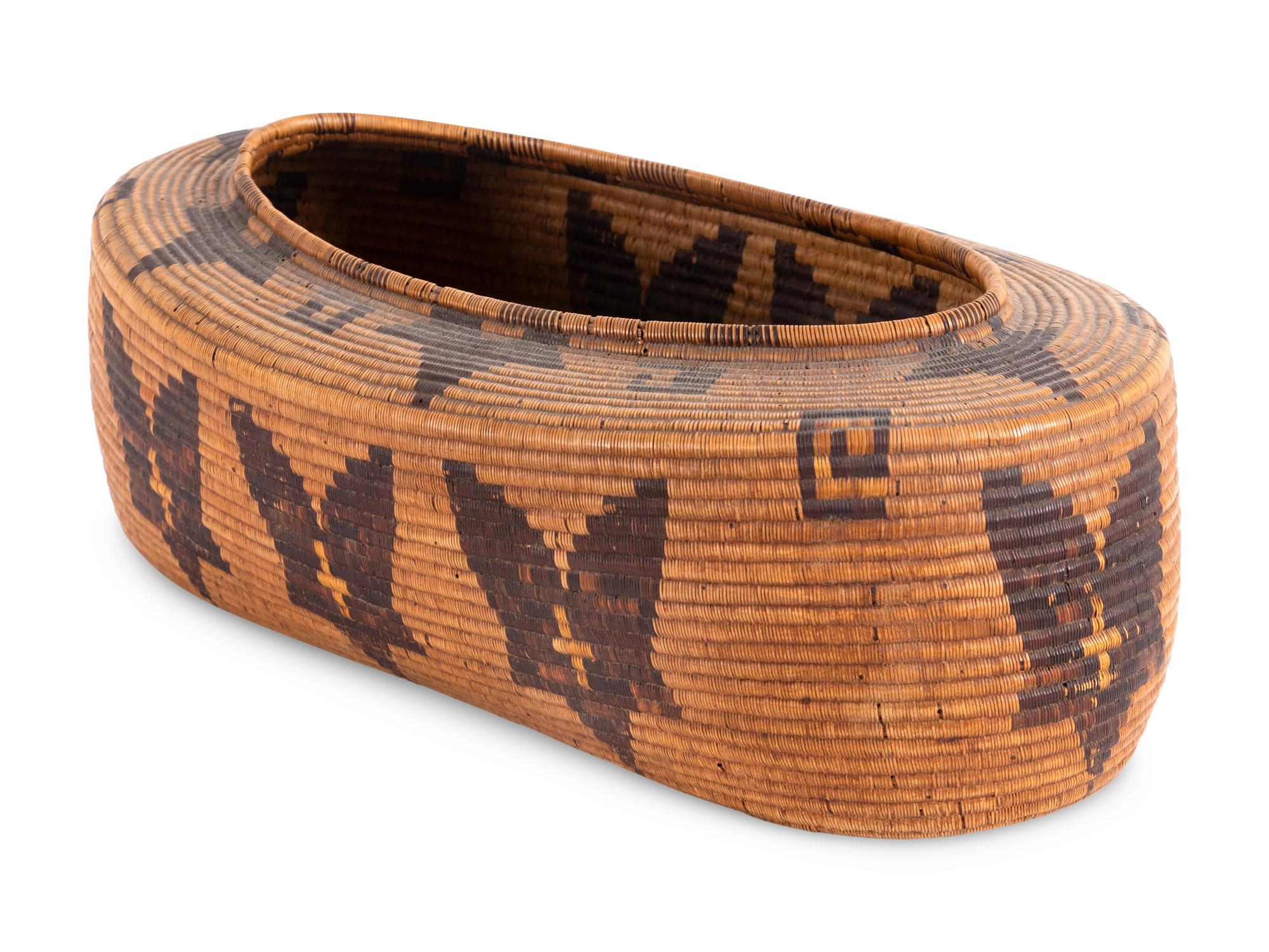 Panamint Basket, with Butterflies