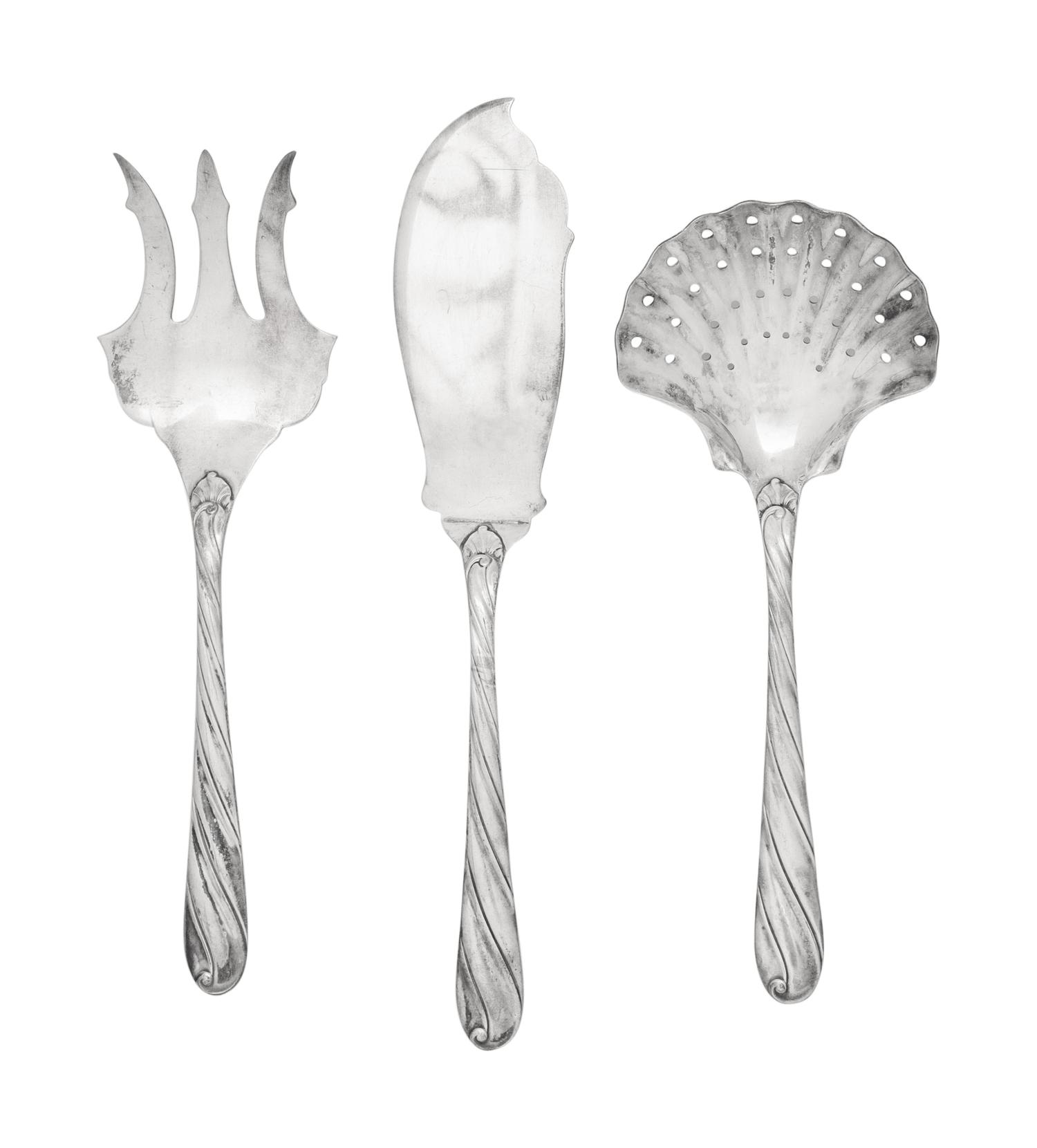 A Buccellati Silver Flatware Service