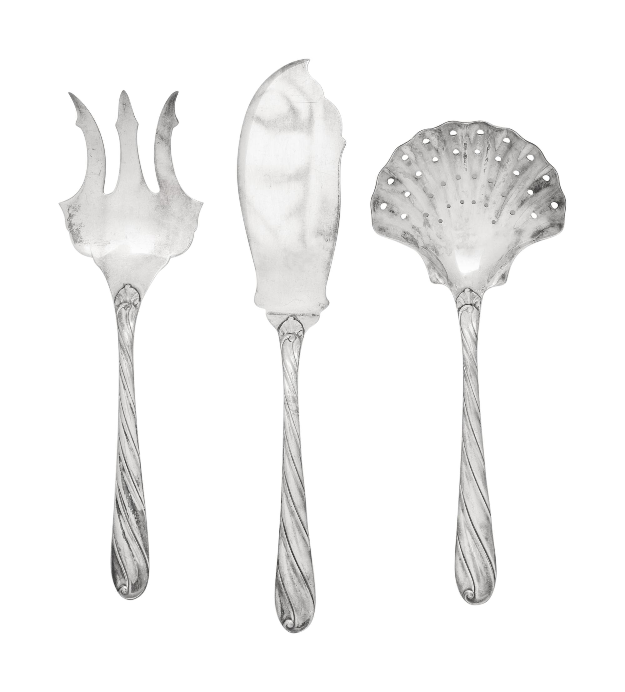 A Buccellati Silver Flatware Service