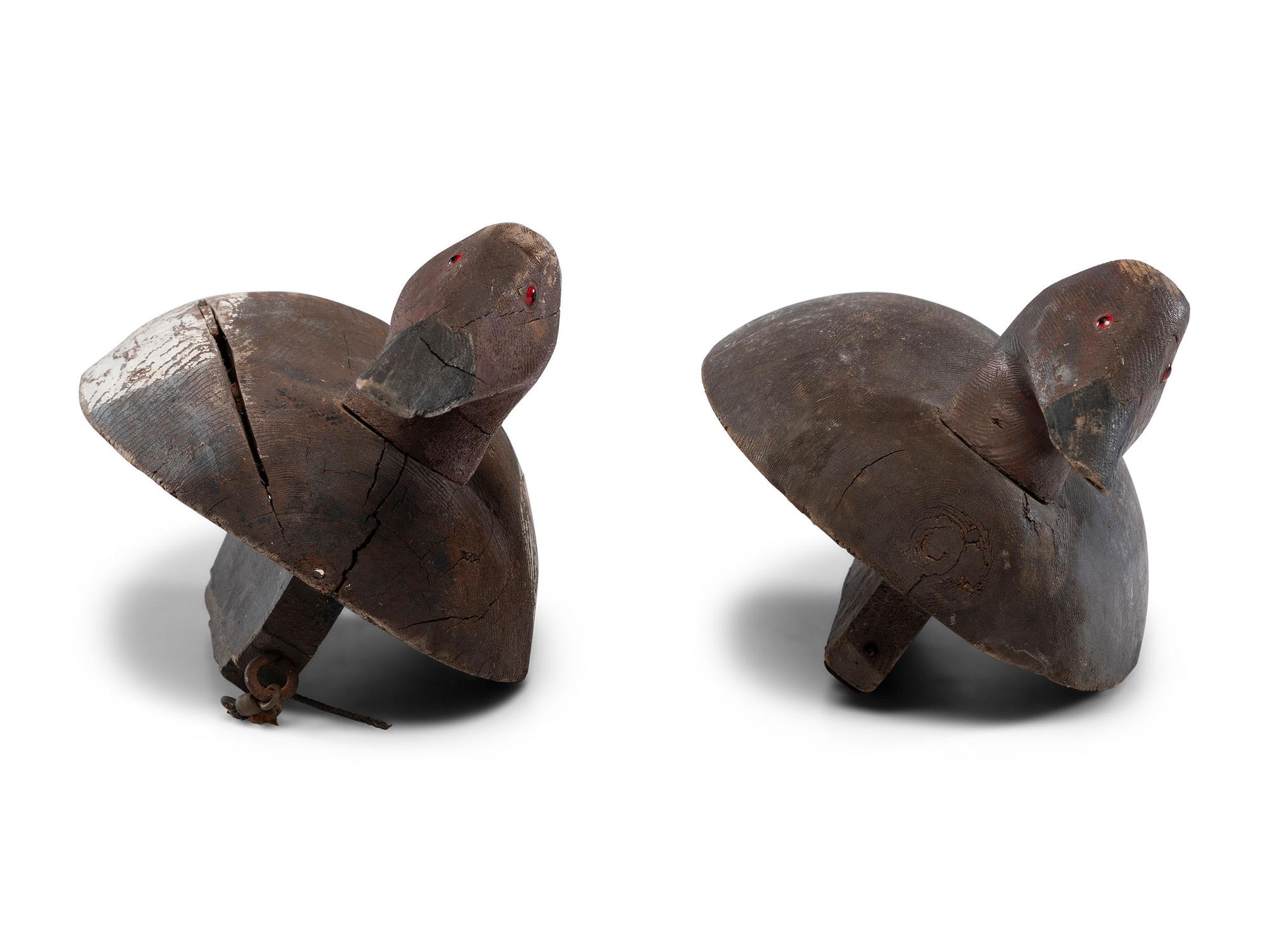 Four Carved and Painted Wood Duck Decoys
