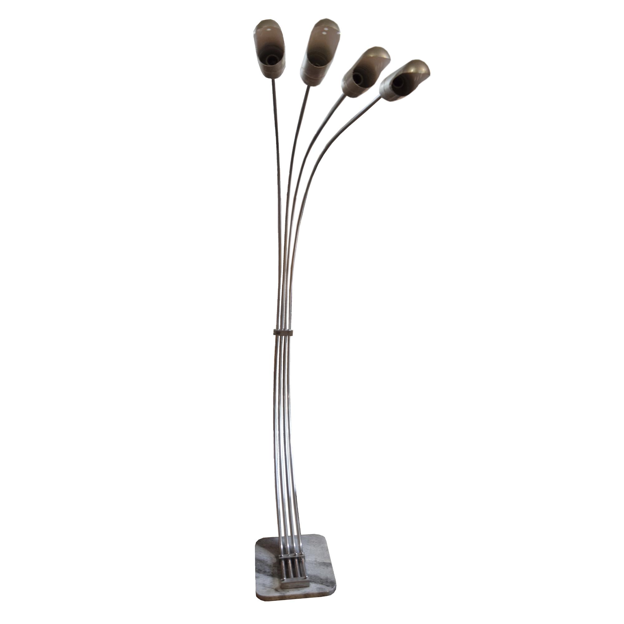 A Mid-Century Four Arm Floor Lamp 61" W x 18" D x 79" H — Argentina, Mid-20th Century