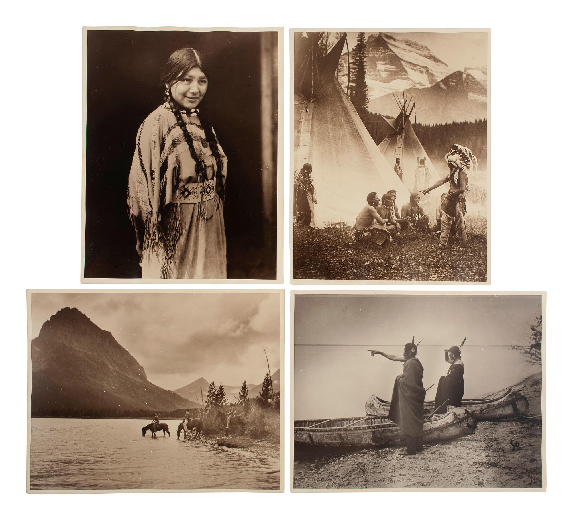 [NATIVE AMERICANS]. REED, Roland (1864-1934), photographer. A group of 32 photographs, including a selection of images from "Roland Reed's Indian Pictures."