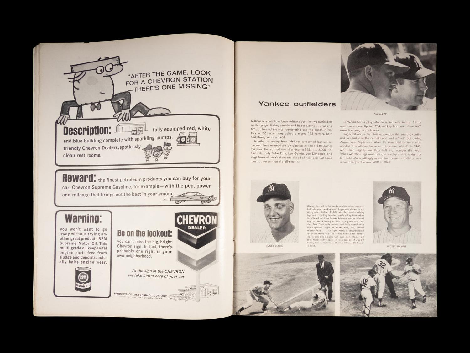 A Group of Three New York Yankees Mickey Mantle Yankee Stadium Items,