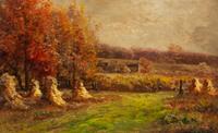 Carl Philipp Weber, (American, 1850–1921), Cornfield Landscape
