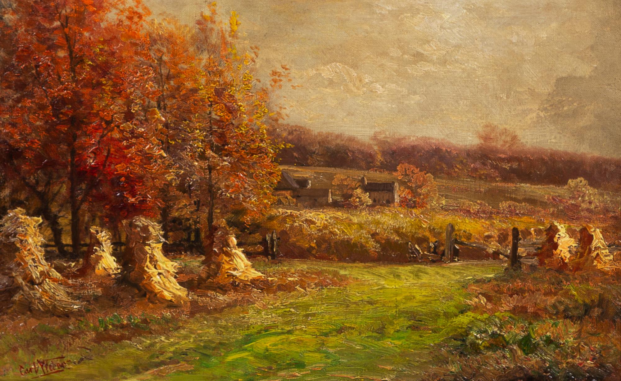 Carl Philipp Weber, (American, 1850–1921), Cornfield Landscape