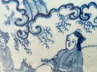 A Chinese Export Blue and White Porcelain Vase
