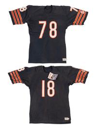 A Group of Two Vintage Chicago Bears Wilson Football Jerseys from The Collection of Sports Super Agent Steve Zucker,