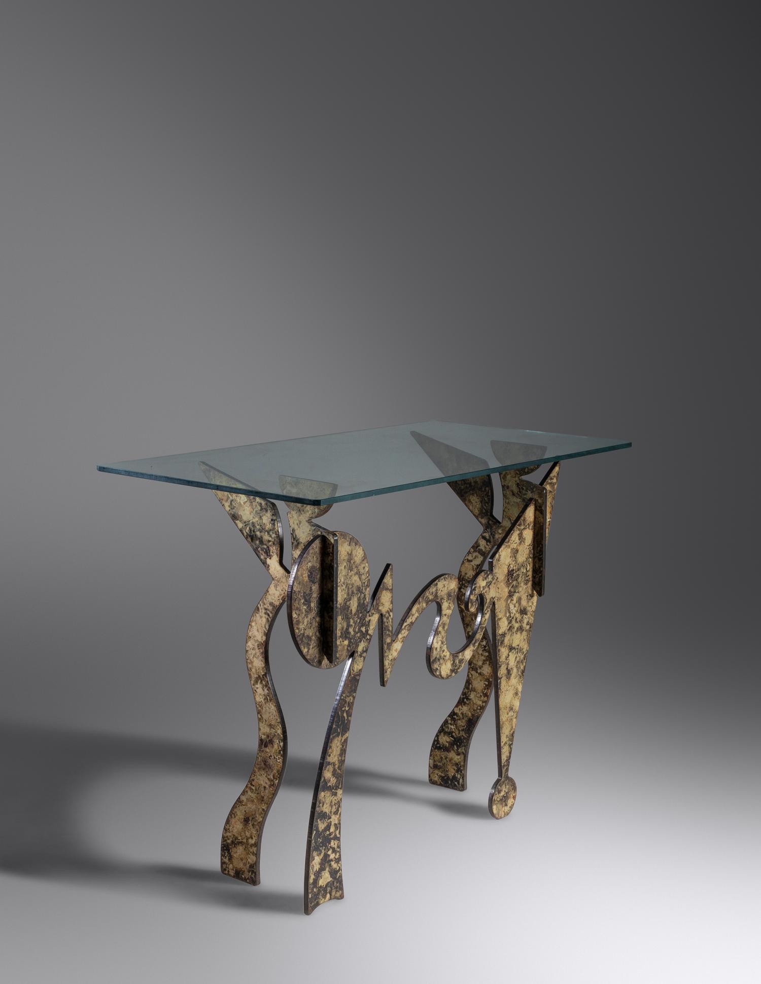 Console Table, c. 1980 H. Dolin Stuart, USA
