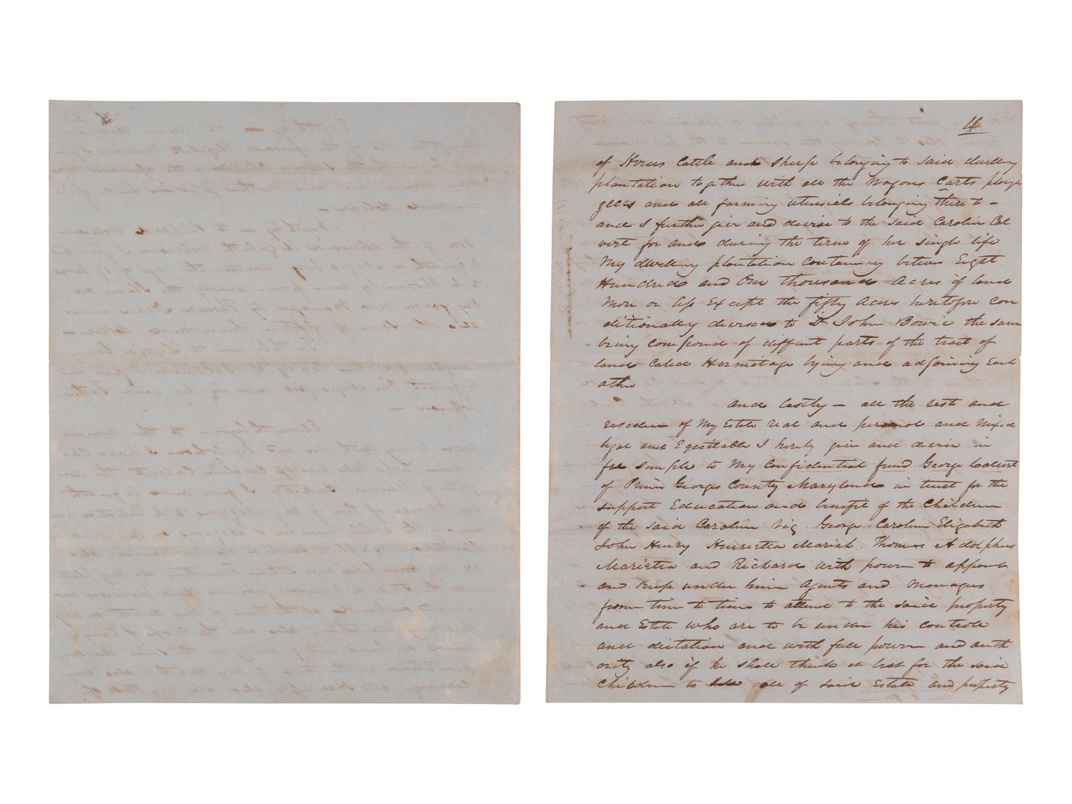 [ENSLAVEMENT] Last will and testament of Thomas Cramphin of Montgomery County, MD, involving slaves