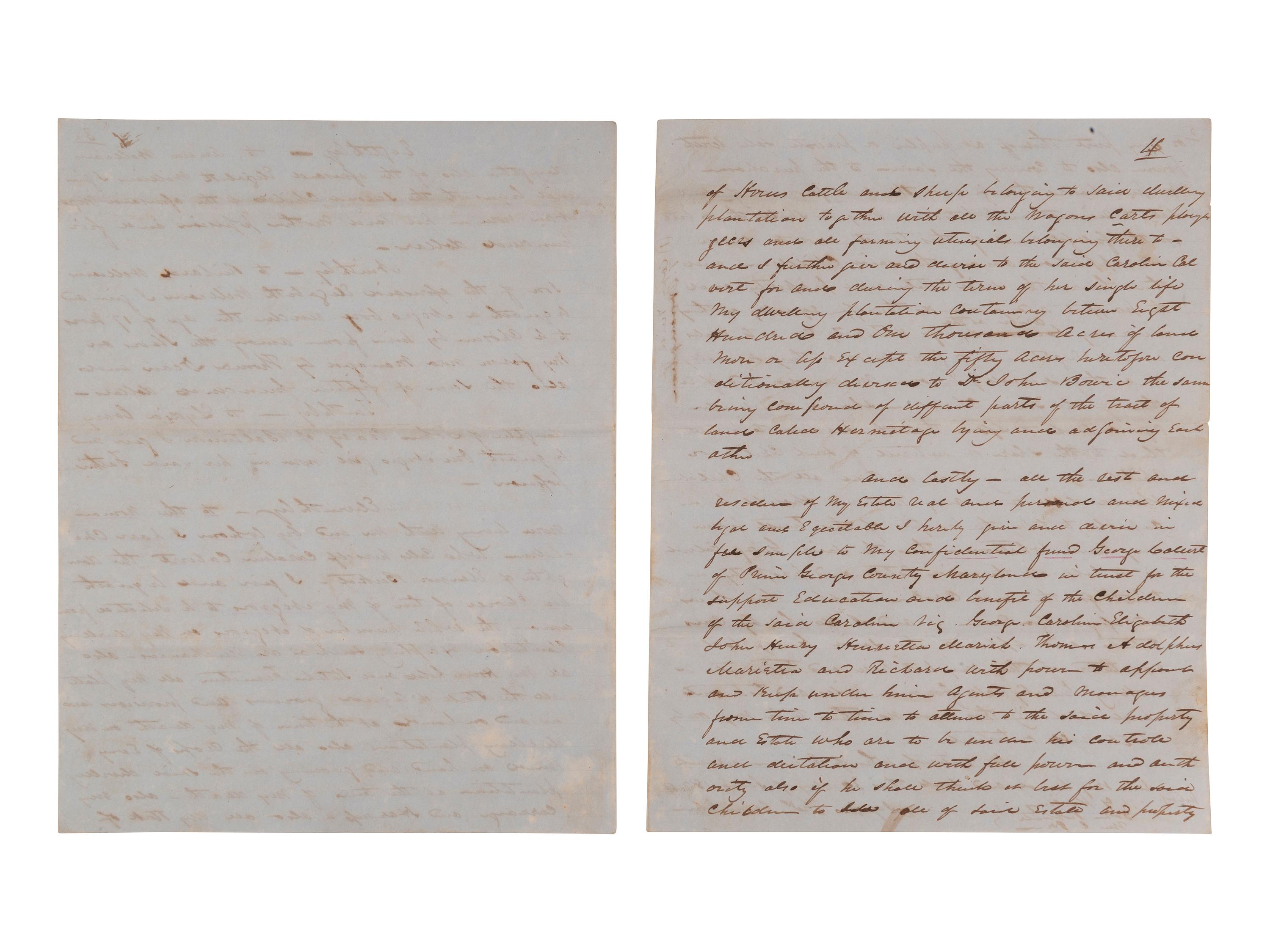 [ENSLAVEMENT] Last will and testament of Thomas Cramphin of Montgomery County, MD, involving slaves