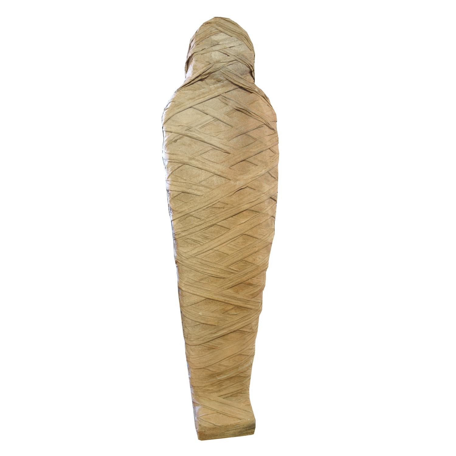An Artist-Made Fabric Mummy 20 "W x 10'' D x 72 "H — Belgium, 21st Century