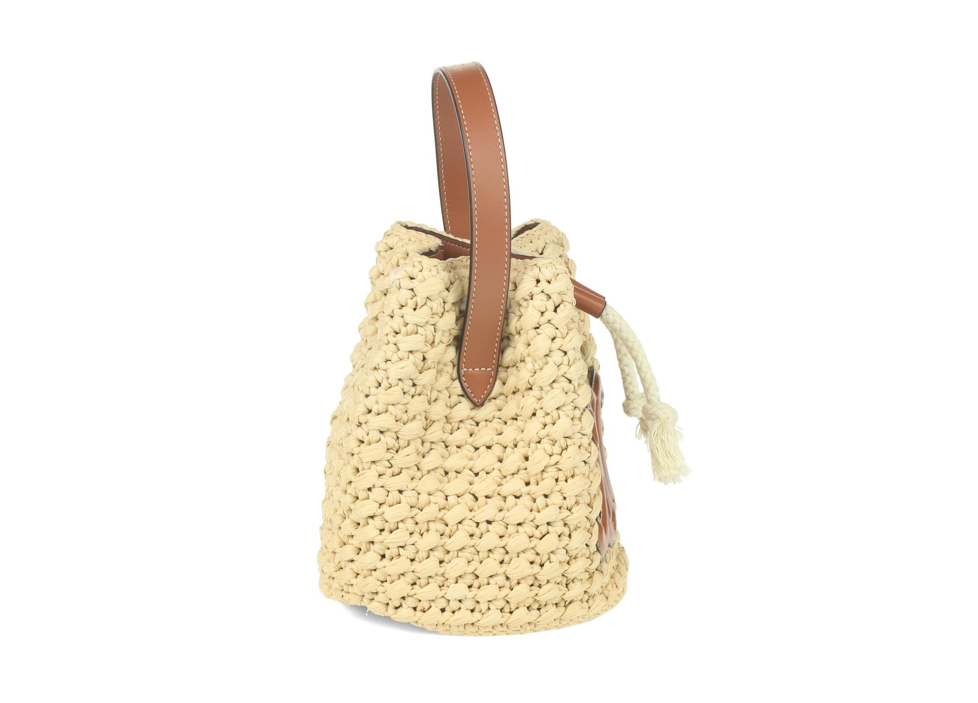 CELINE, RAFFIA BUCKET BAG
