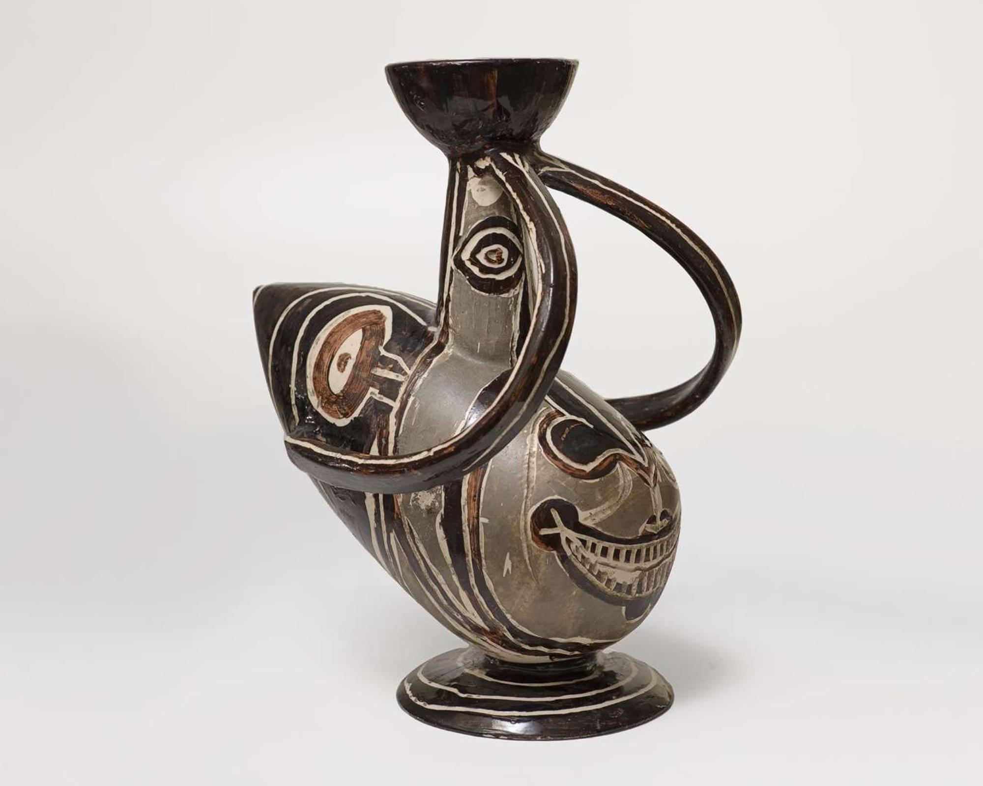 Pablo Picasso (Spanish, 1881-1973) Two-Handled Pitcher