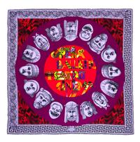 A Gianni Versace Silk Atelier Print Scarf, 34" x 34".