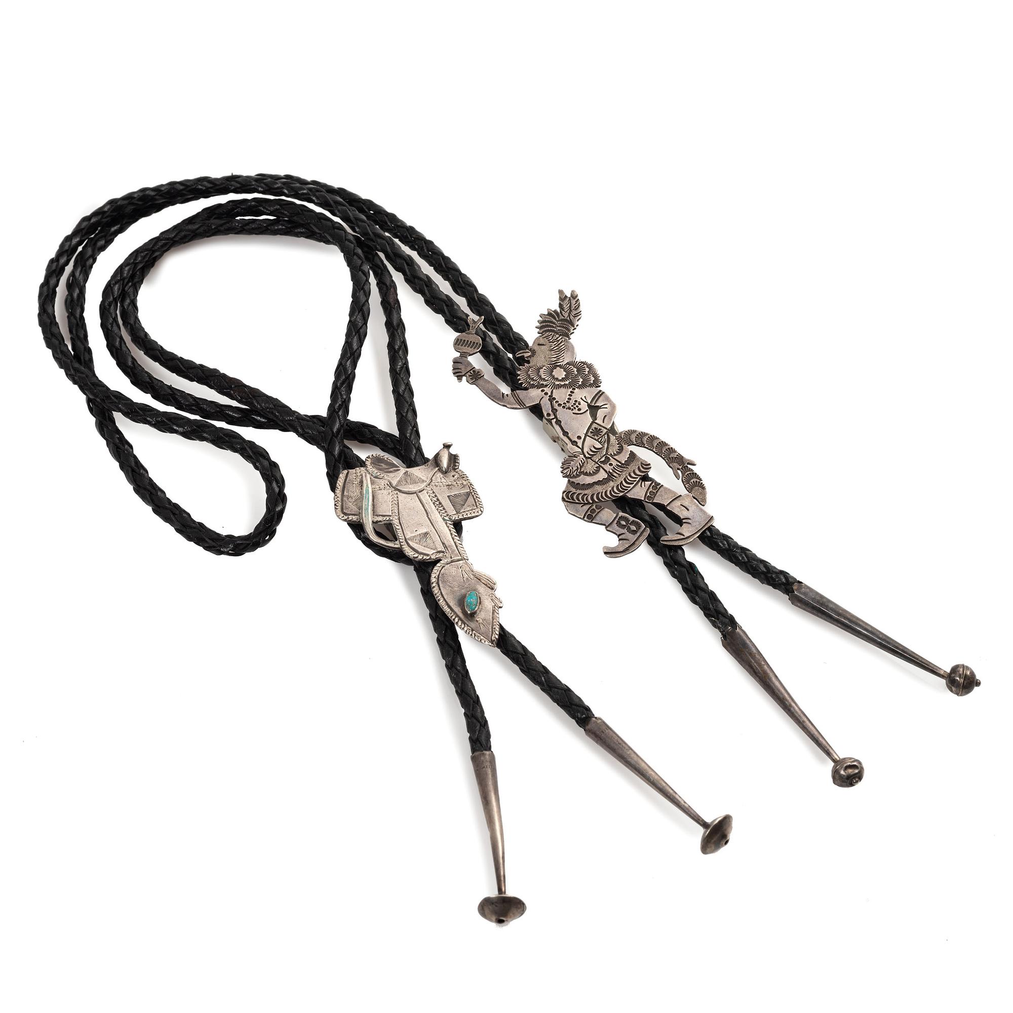 Navajo Silver Bolo Ties