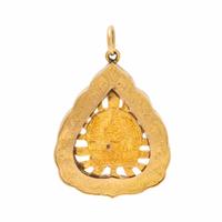 Yellow Gold 'Luang Phor Khun' Pendant