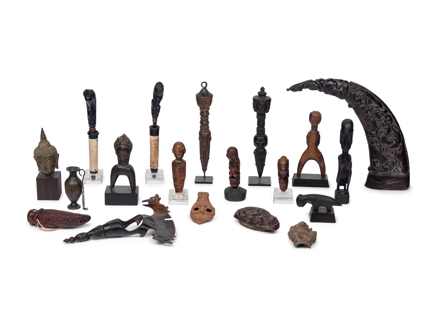 A Collection of Ethnographic Figures and Items