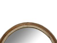 A Gustavian Style Painted and Parcel Gilt Oval Mirror