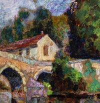 La fabrique et le pont, à Bassine sur Gartempe