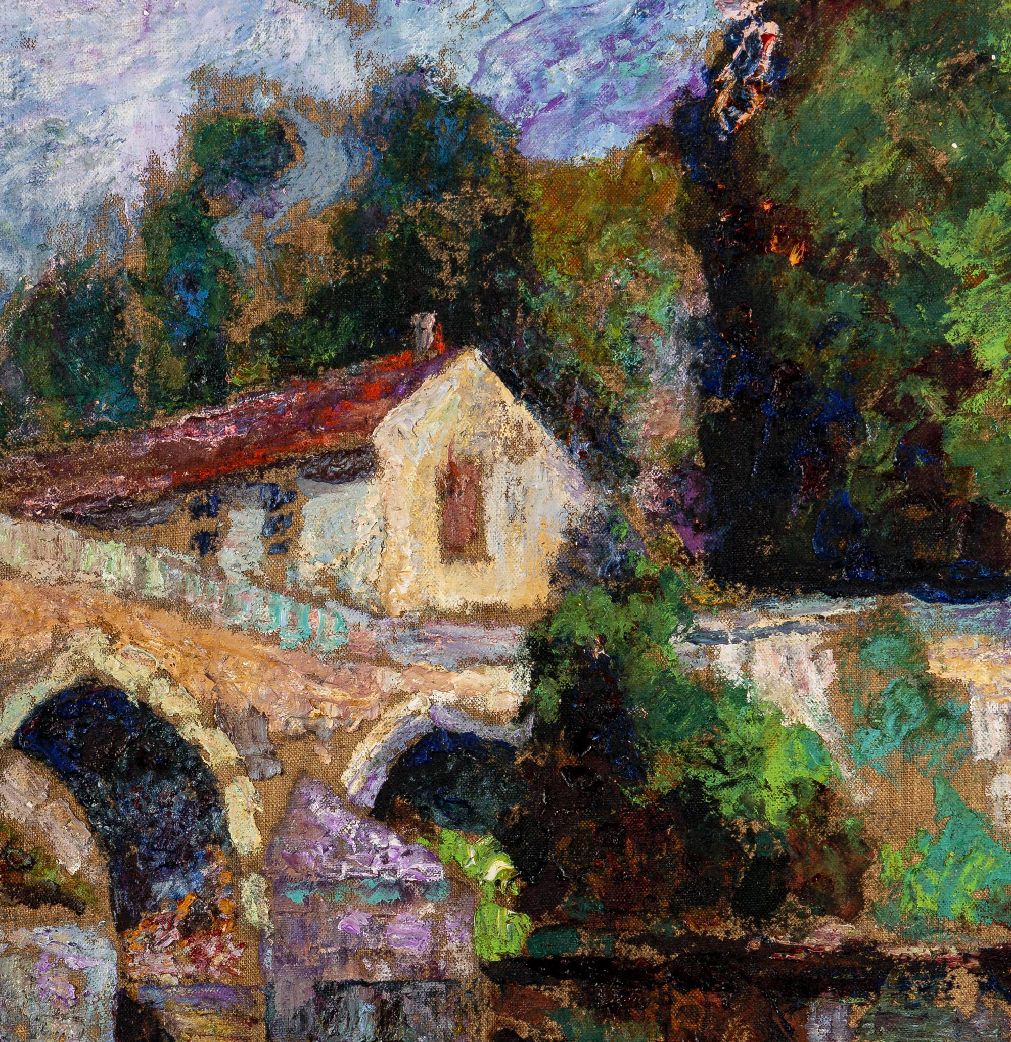 La fabrique et le pont, à Bassine sur Gartempe