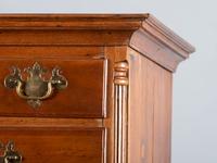 A Queen Anne Walnut Flat-Top High Chest