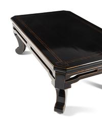 A Contemporary Black Lacquered and Parcel Gilt Low Table