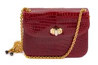 Gucci Red Leather Handbag, 1980-90s