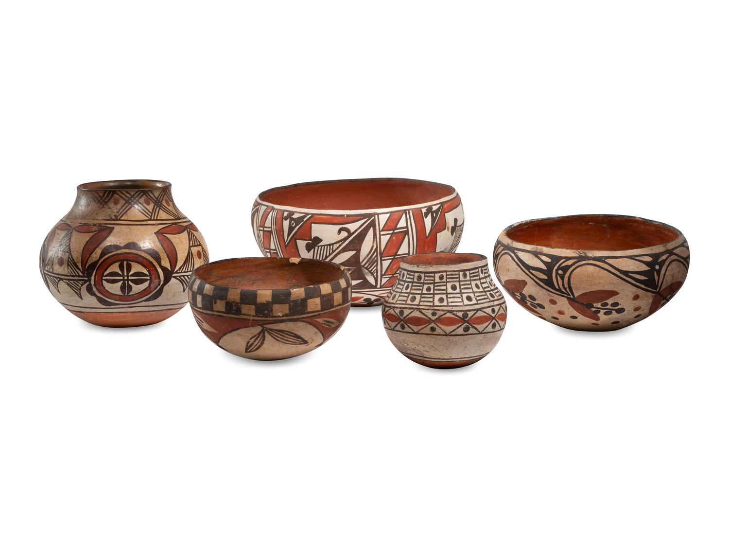 Collection of Isleta Pottery
