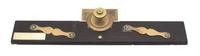 A Negretti & Zambra, London Brass and Ebonized Wood Parallel Ruler Length 15 inches. — 19TH CENTURY