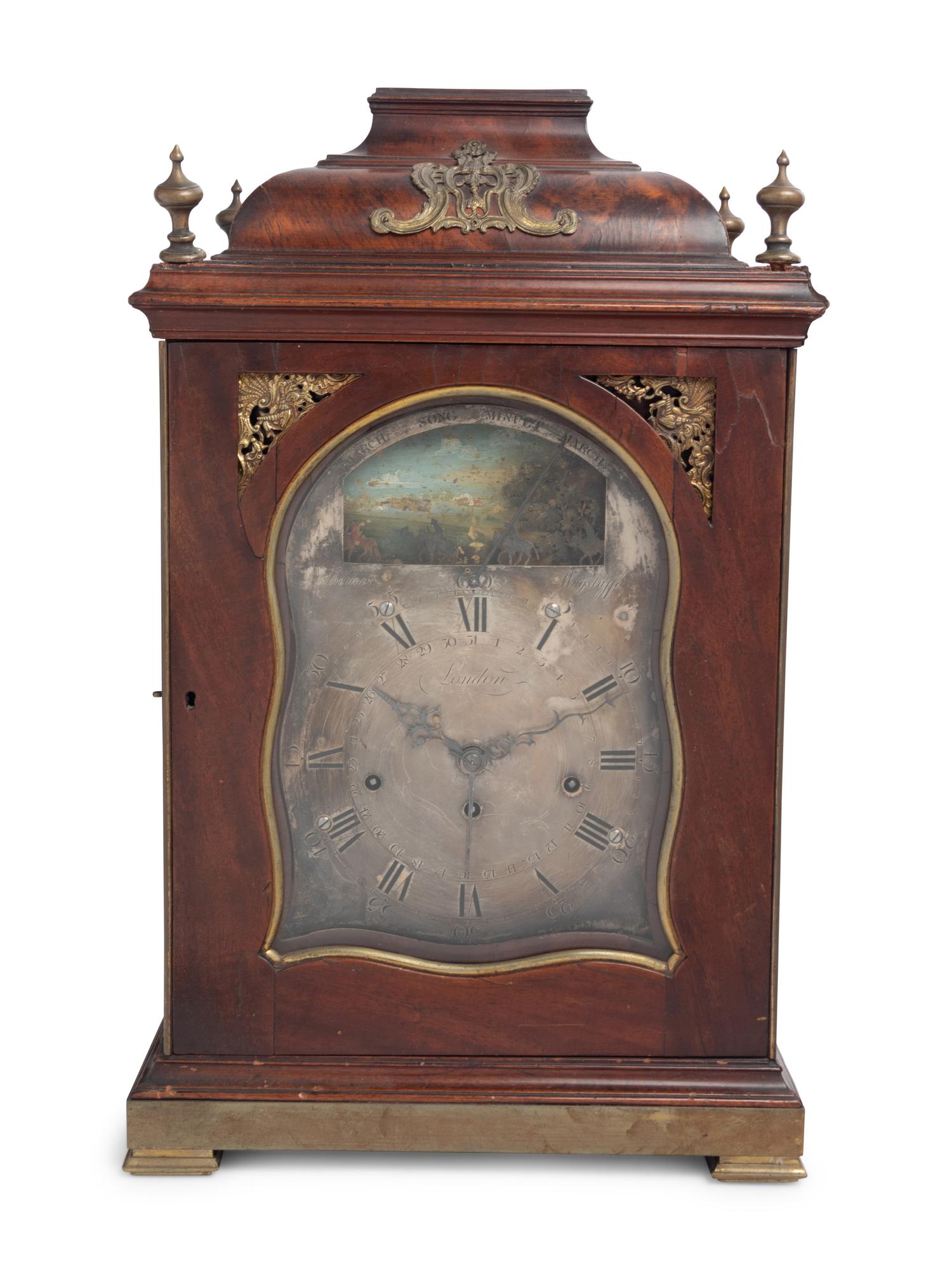 A George III Mahogany Bracket Clock