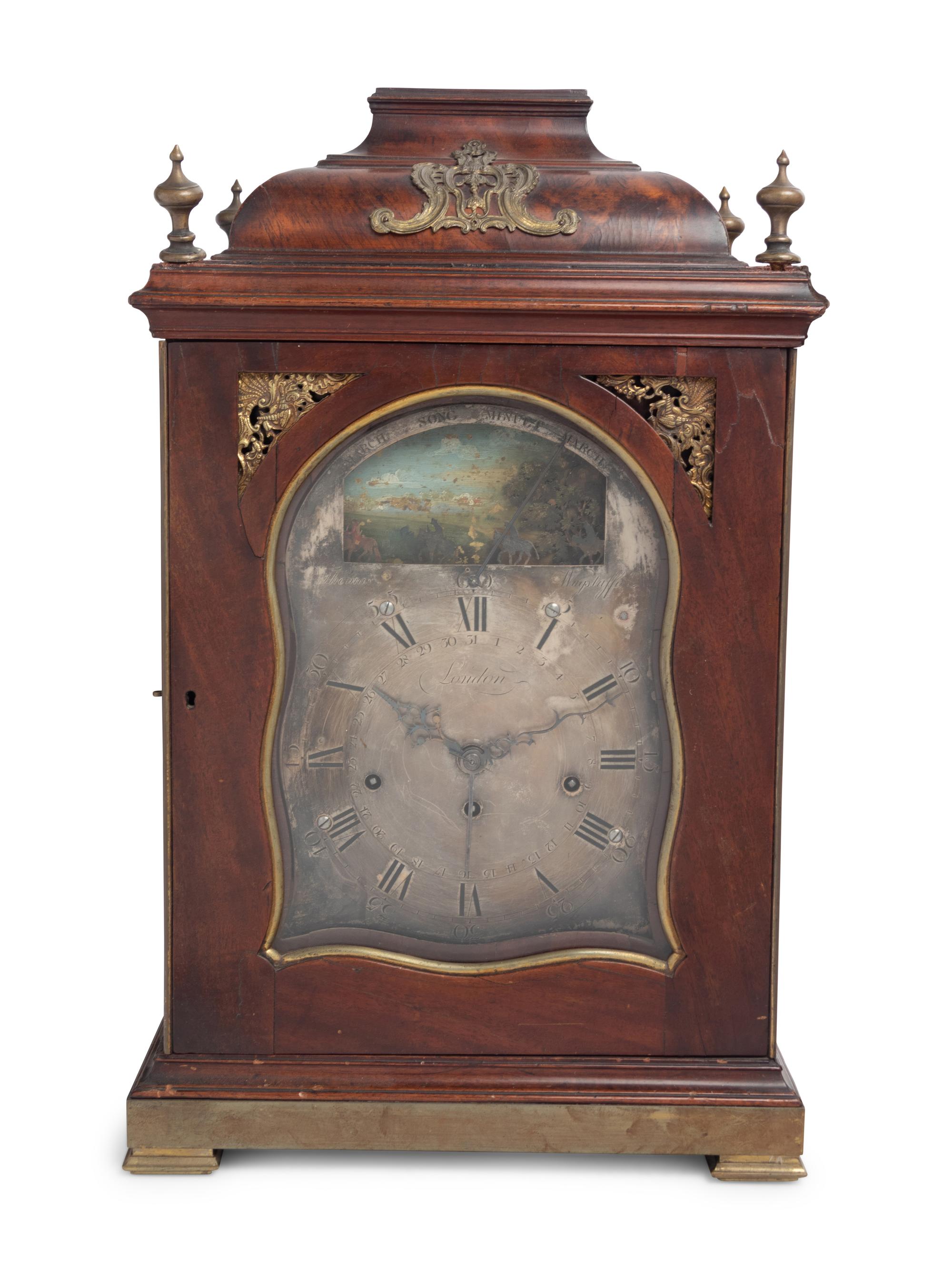 A George III Mahogany Bracket Clock