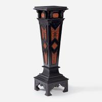 An Aesthetic Movement Ebonized Wood Pedestal