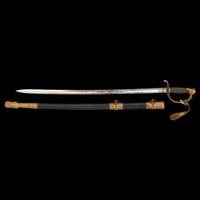Cased Clauberg Model 1850 Foot Officers Sword Presented to Lt. Asaph Dodge of the 116th NY with Belt and Sash