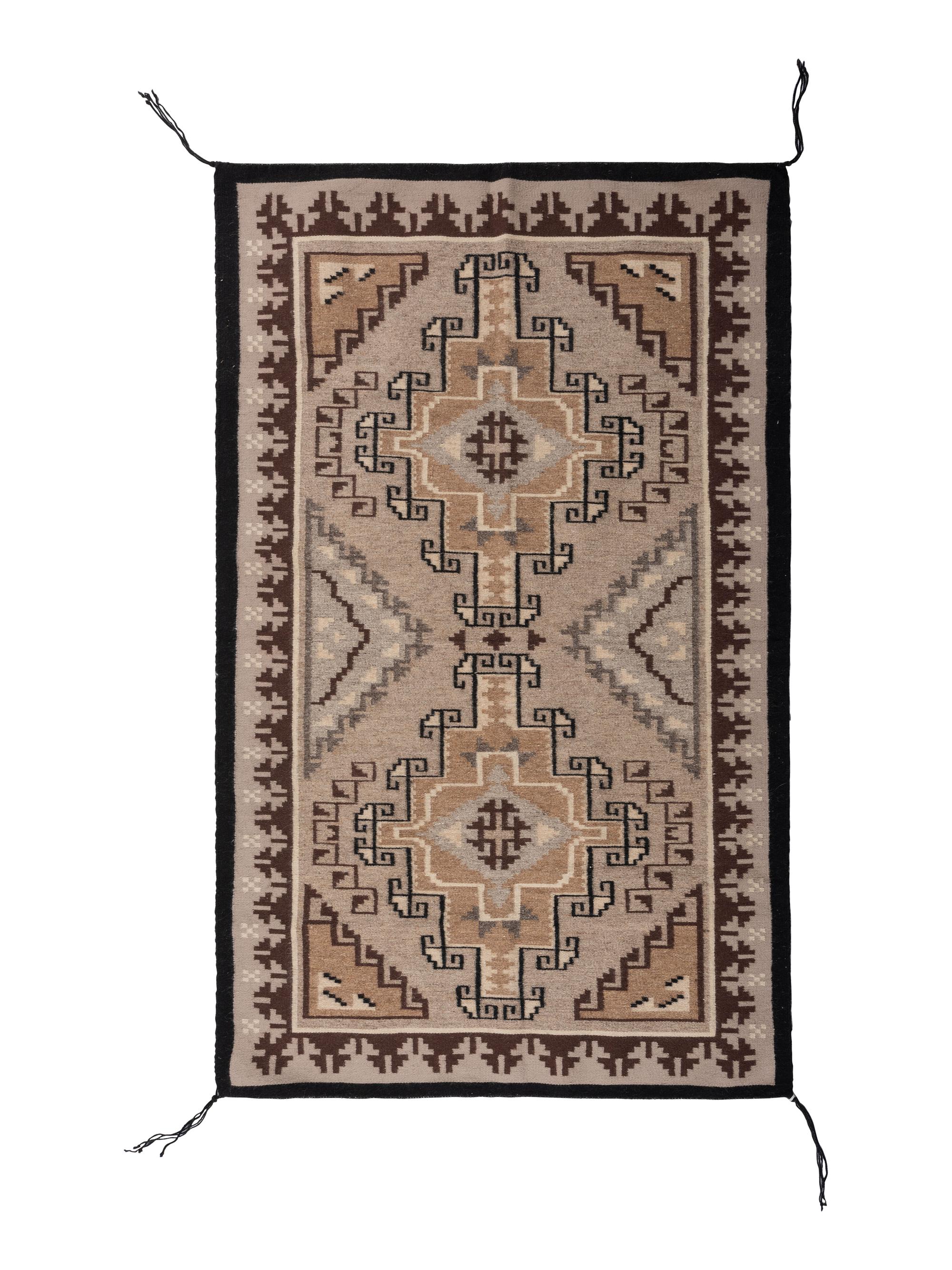 Navajo Two Grey Hills Weaving / Rug