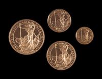 [GREAT BRITAIN] A Set of Four Britannia Gold Proof Coins