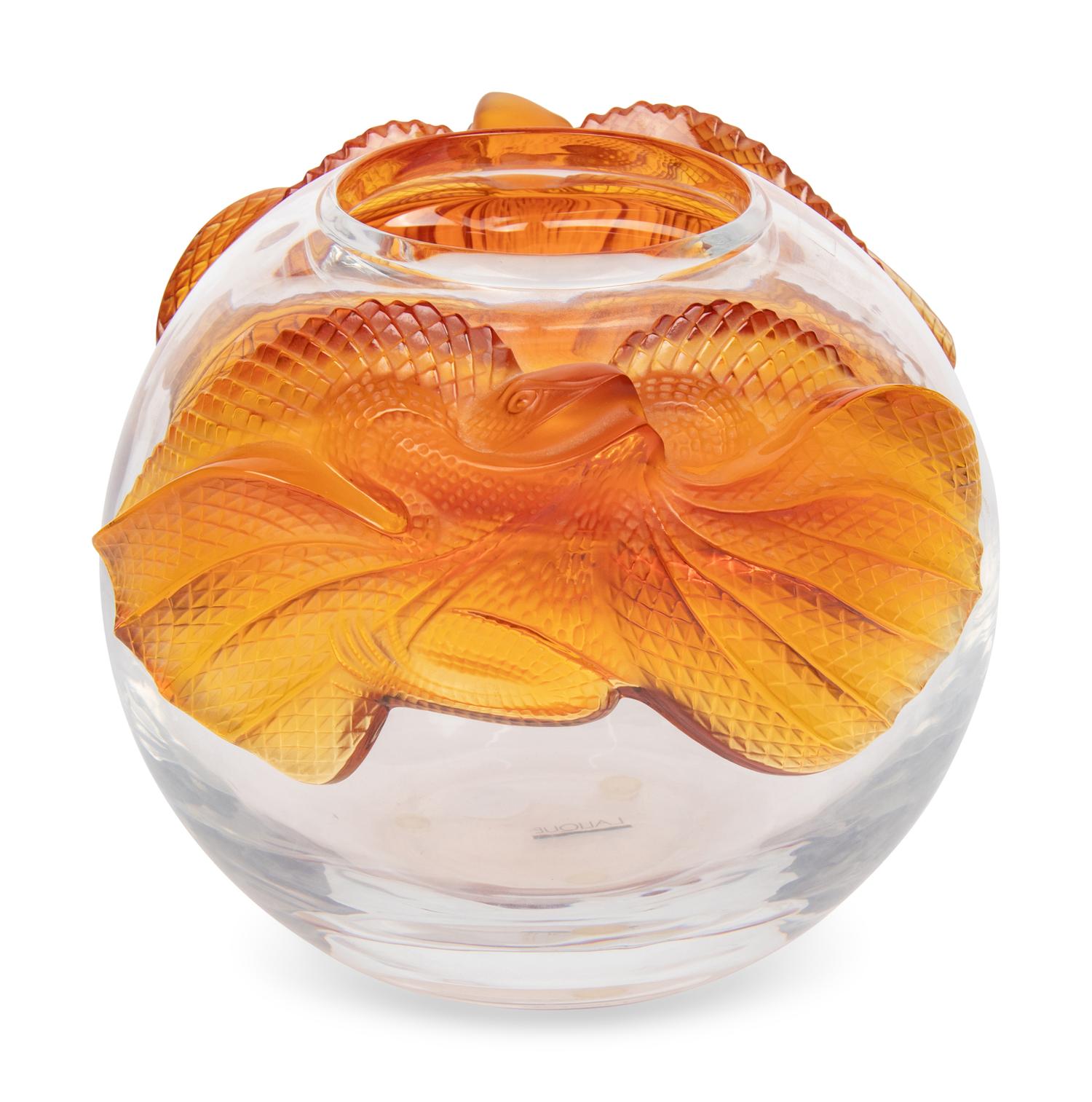 A Lalique Erimaki Vase