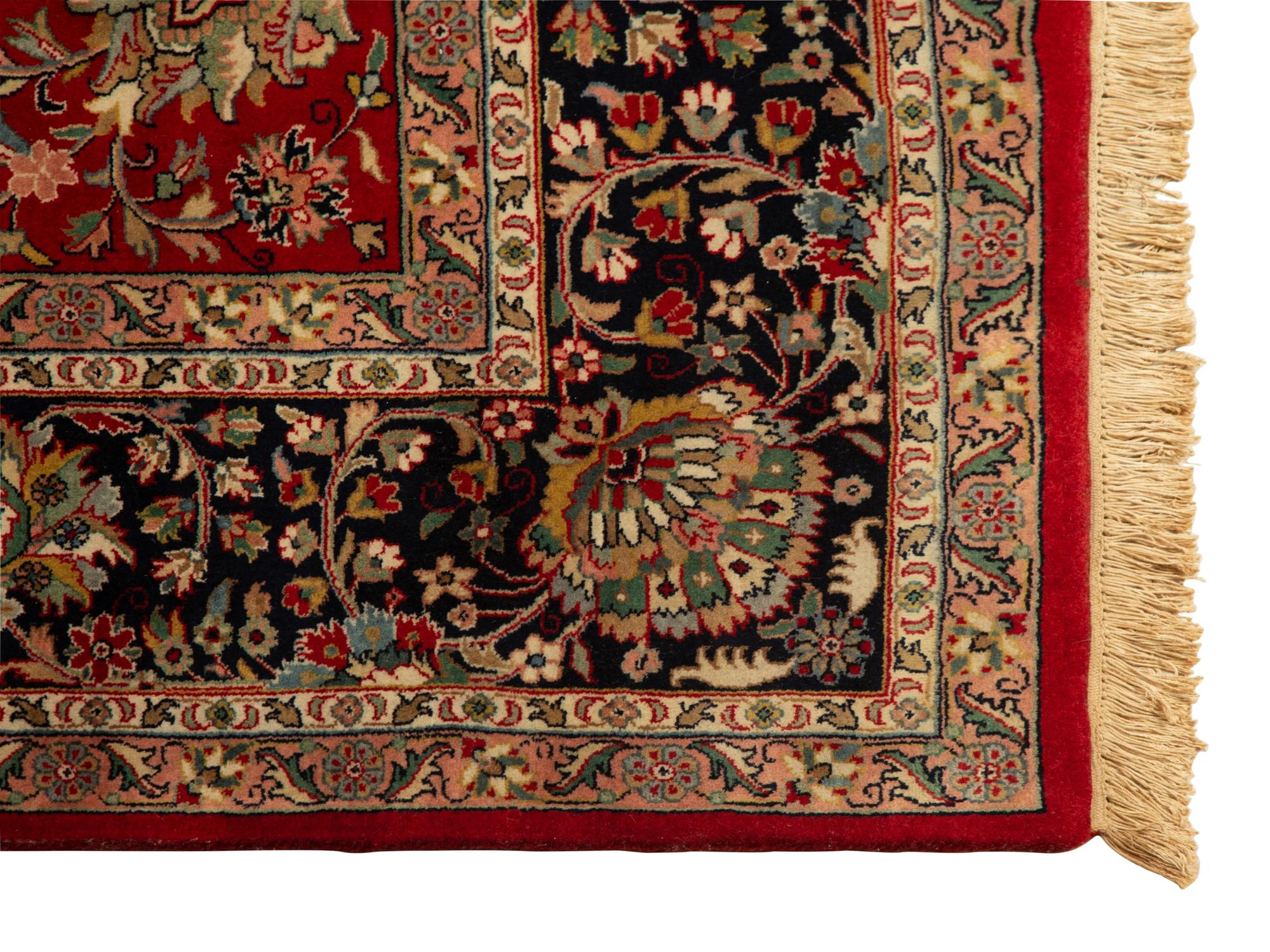 An Indian Persian Design Wool Rug
