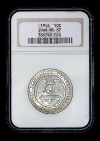 A United States 1946 Iowa Commemorative 50c Coin
